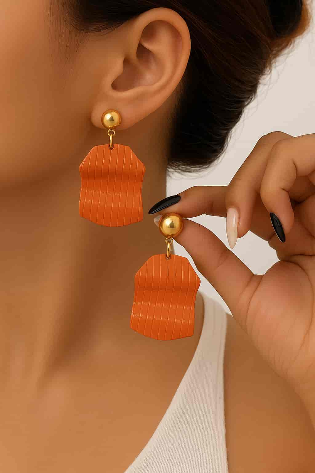 classy orange punch by Velaora Jewels